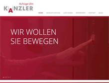 Tablet Screenshot of kanzler-aufzuege.de